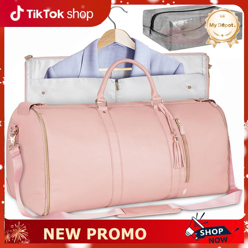 Lefame Travel Duffle Bag with Garment & Shoe Compartment, Waterproof & Breathable, TSA-Approved, 57L Capacity, Ideal for Weekender, Gym, Hospital, Holiday Travel