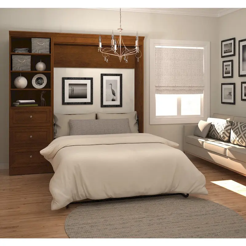 Versatile Full Murphy Bed and Closet Organizer (84W) by Bestar