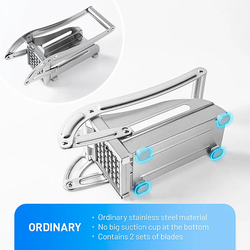 HULIANFU Stainless Steel French Fries Cutters Potato Chips Strip Cutting Machine Maker Slicer Chopper Dicer Home Kitchen Gadgets - Deanwangkt
