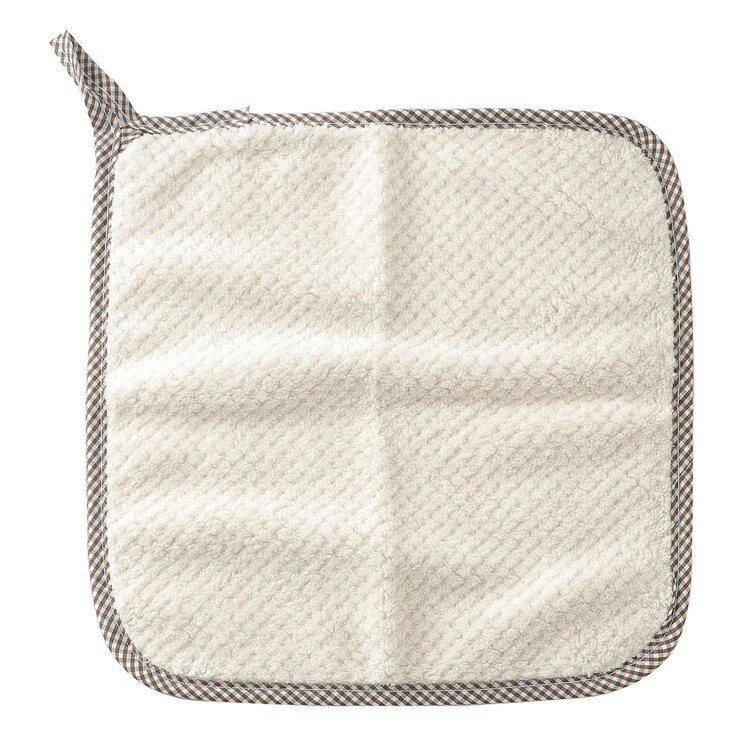 HULIANFU Super Absorbent Microfiber Kitchen Tableware Dish Cloth 25x25cm Household Cleaning Towel Kitchen Clean Rags Coral Velvet Towels - Deanwangkt