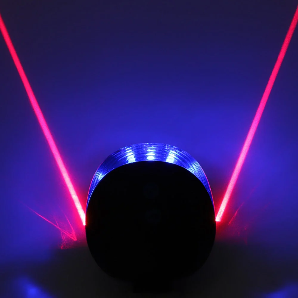 HULIANFU Waterproof Bicycle Cycling Lights Taillights LED Laser Safety Warning Bicycle Lights Bicycle Tail Bicycle Accessories Light - Deanwangkt