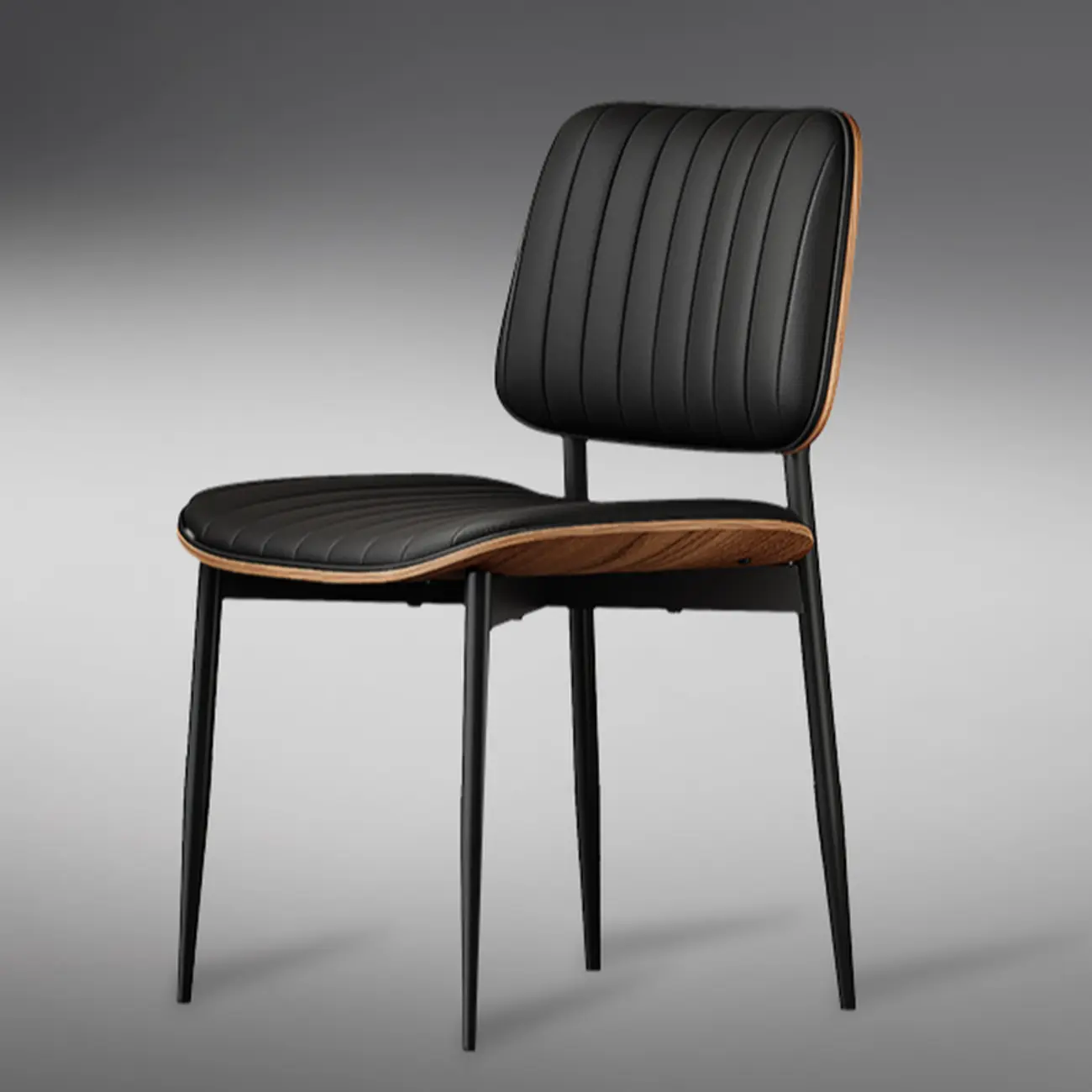 Modern Faux Leather Upholstered Side Chair