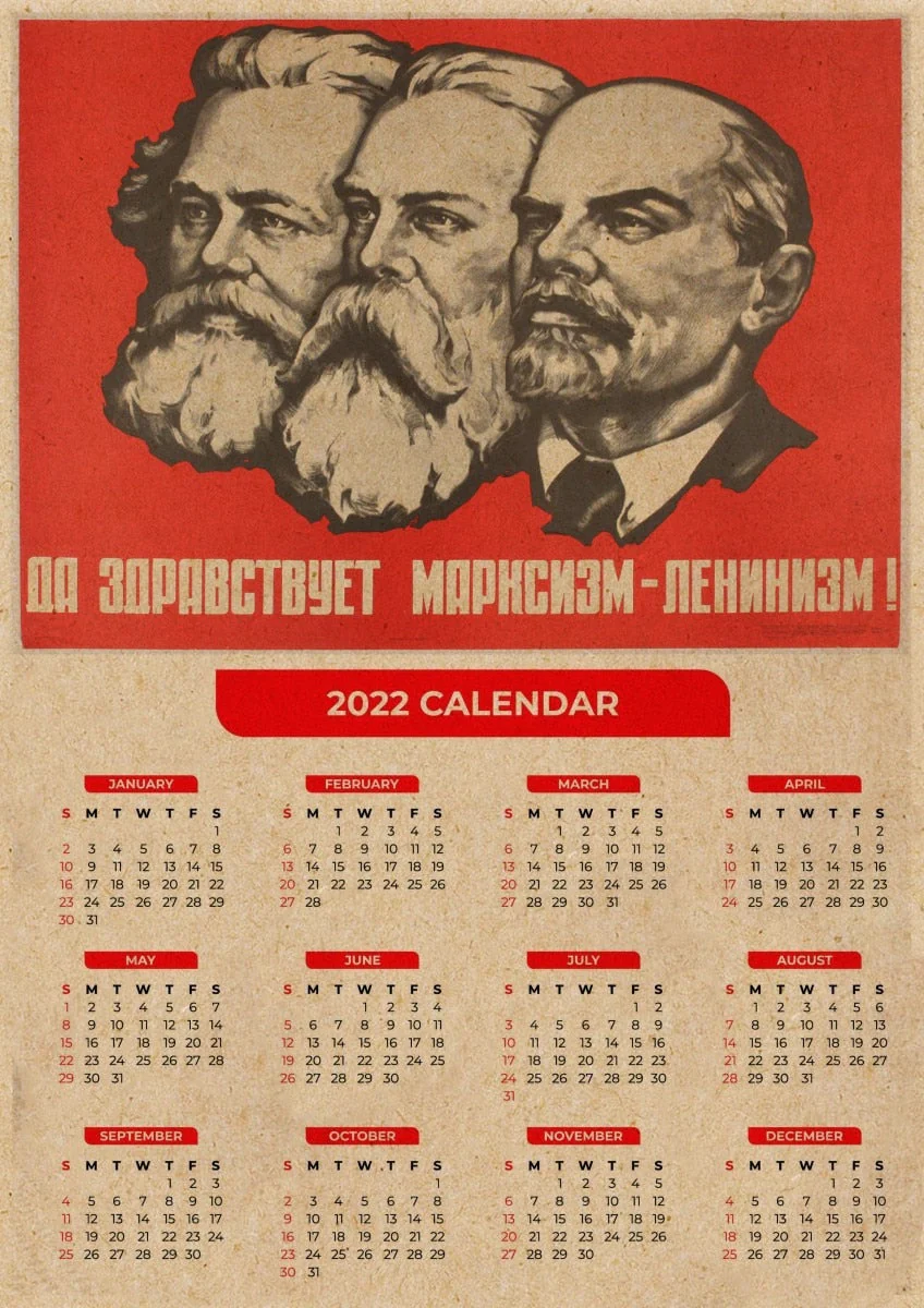HULIANFU Soviet USSR CCCP Posters Celebrity Stalin Retro Kraft Paper Sticker Vintage Room Home Bar Cafe Decor Aesthetic Art Wall Painting - Deanwangkt
