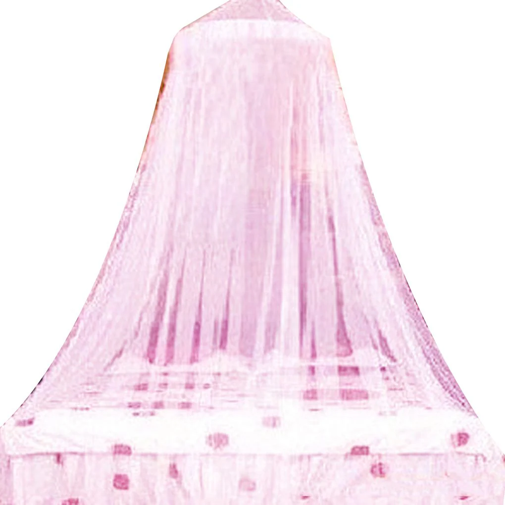 HULIANFU Portable Elgant Hung Dome Mosquito Nets For Double Bed Summer Polyester Mesh Fabric Home Bedroom Baby Adults Hanging Decoration - Deanwangkt