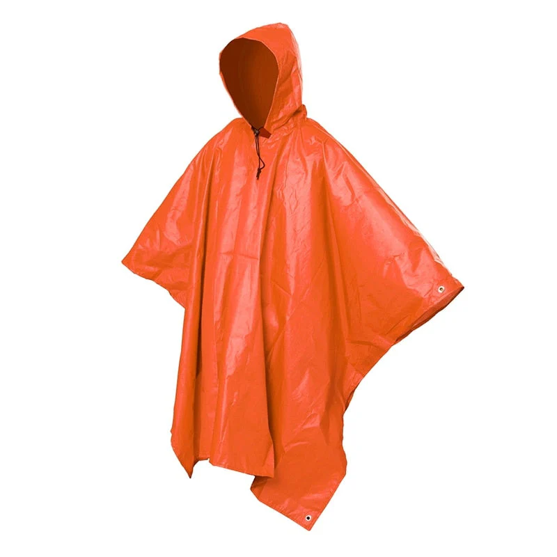 HULIANFU Portable Multifunctional 3 In 1 Rain Coat Hiking Camping Raincoat Poncho Mat Awning Durable Outdoor Activity Rain Gear Supplie - Deanwangkt