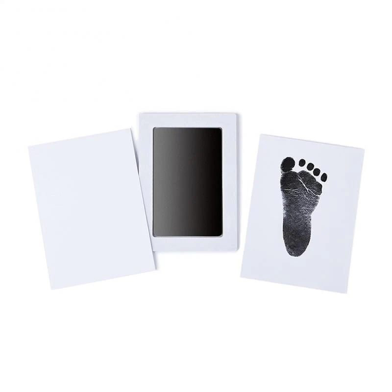 HULIANFU Safe Non-toxic Baby Footprints Handprint No Touch Skin Inkless Ink Pads Kits For 0-6 Months Newborn Pet Dog Paw Prints Souvenir - Deanwangkt
