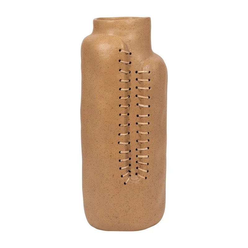 Sagebrook Home Neutral Textured Ceramic Artisan Vase