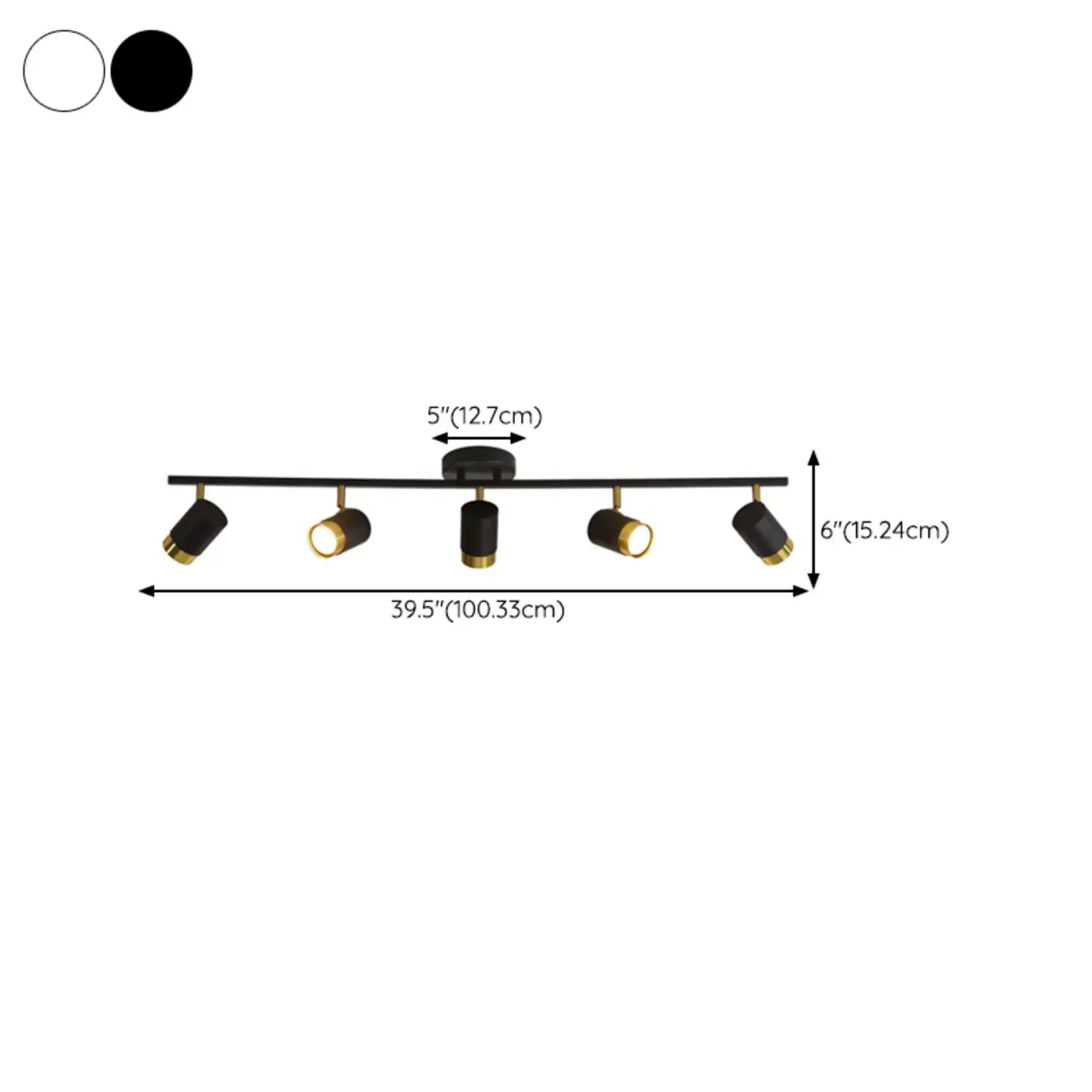 4-Light Modern Dimmable LED Track Lighting with Adjustable Head