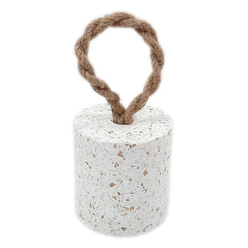 Terrazzo Door Stopper w/ Jute