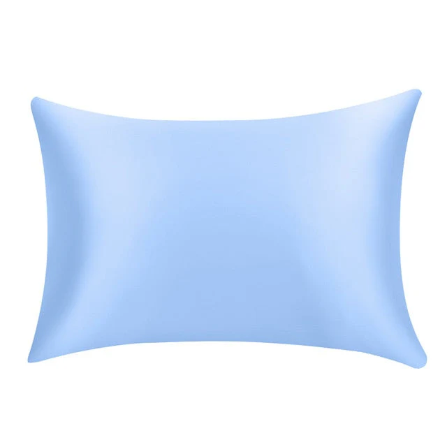 HULIANFU Pure Emulation Silk Satin Pillowcase Comfortable Pillow Cover Pillowcase For Bed Throw Single Pillow Covers - Deanwangkt