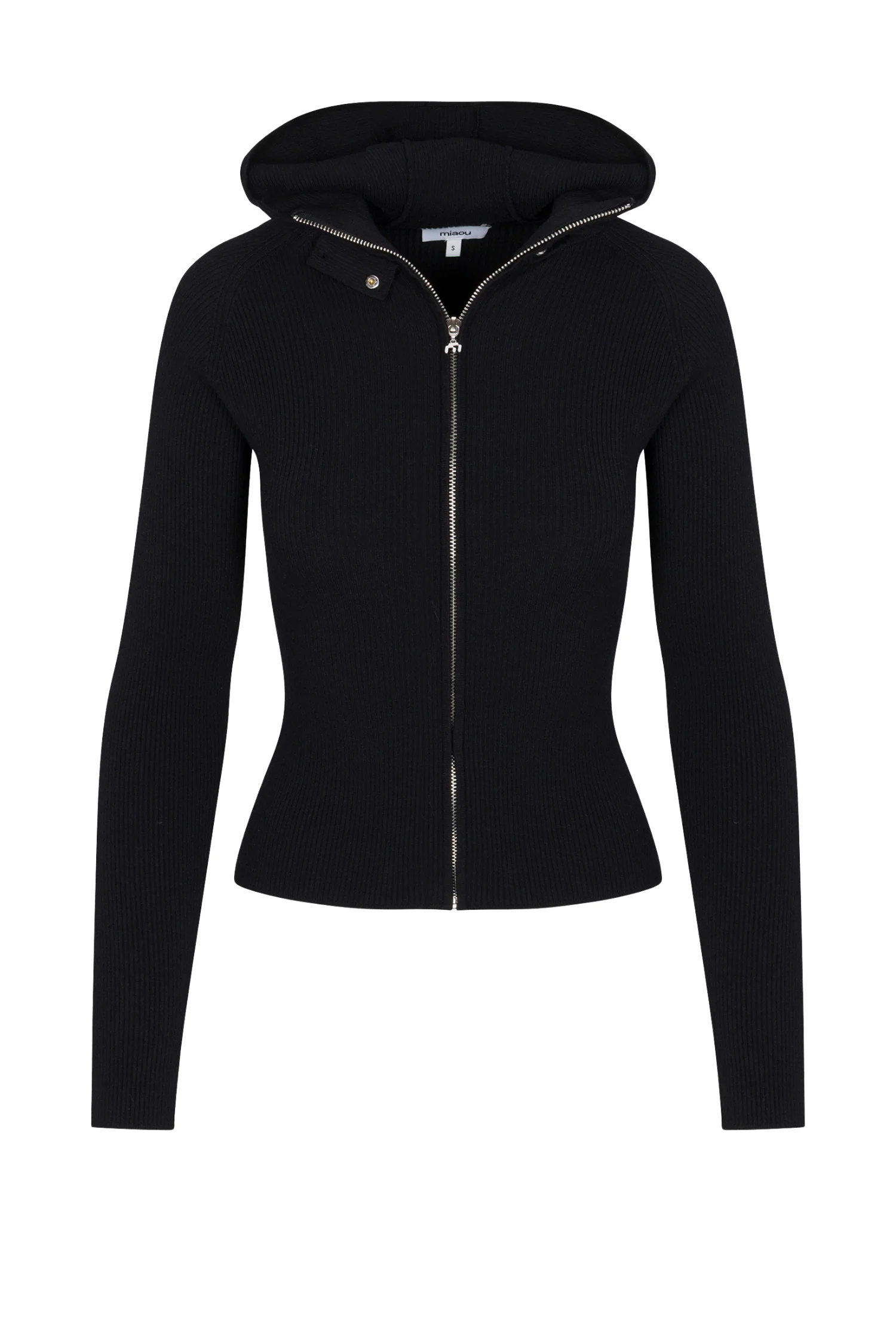 LENA ZIP UP HOODIE - BLACK
