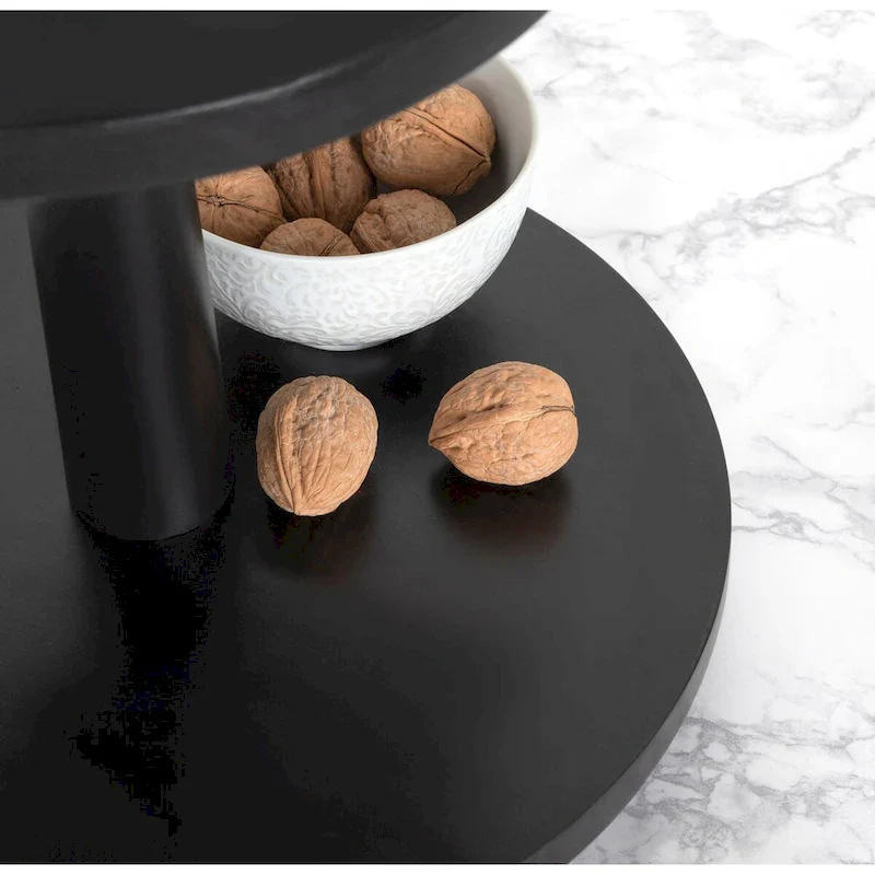 Kate and Laurel Praxis Wood Tiered Tray