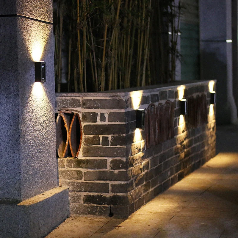HULIANFU Smart Solar LED Outdoor Light Waterproof Garden Decor Lamps for Balcony Courtyard Street Wall Light Garden Outdoor Solar Lamp - Deanwangkt