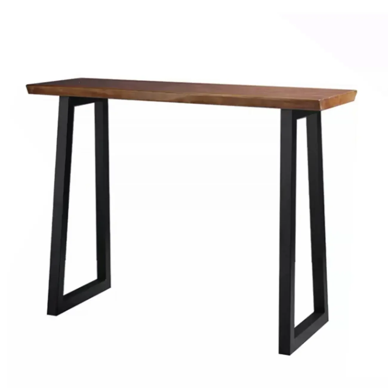 Industrial Brown Wood and Iron Structure Bar Tables