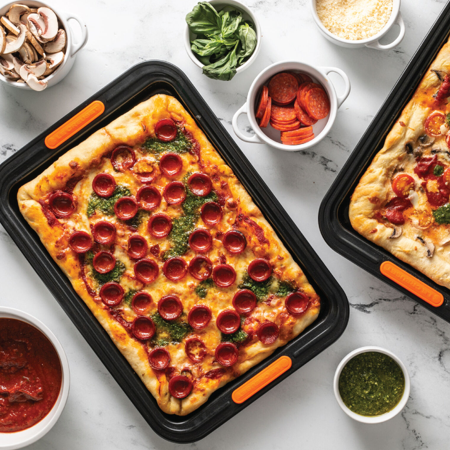 Non-stick Metal Bakeware 2-Piece Sheet Pan Set