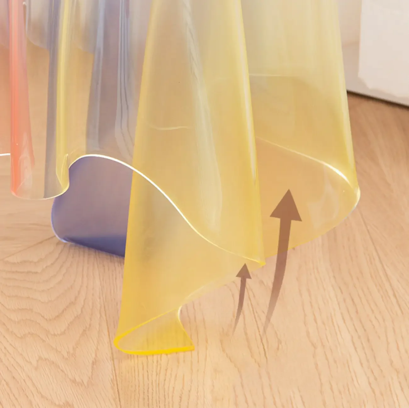 Scandinavian Clear Acrylic Round End Table