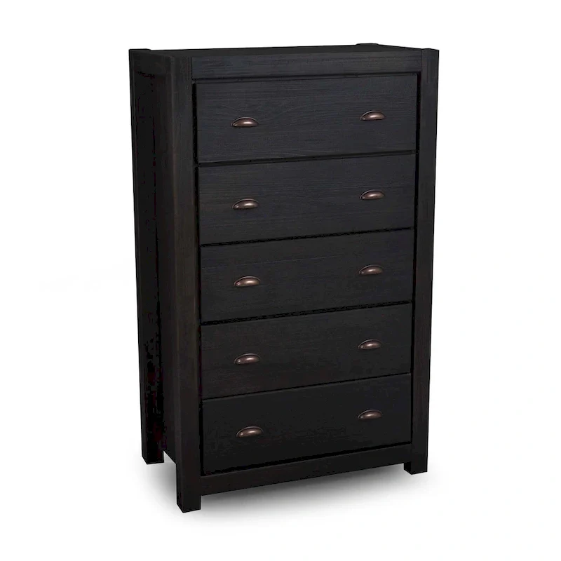 Grain Wood Furniture Montauk 5-drawer Solid Wood Chest