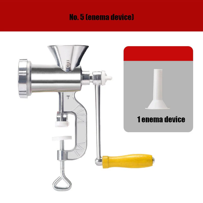 HULIANFU Sausage Filling Machine Enema Manual Meat Grinder Tank Sausage Minced Meat Loaded Small Hand-cranked Meat vegetable Machine Tool - Deanwangkt