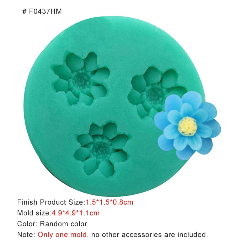 HULIANFU New Mini Flowers Series Silicone Mold DIY Handmade Fondant Cake Baking Chocolate Sugar Cake Tool Resin Polymer Clay Making Mould - Deanwangkt