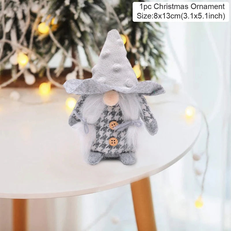 HULIANFU Santa Claus Christmas Doll Merry Christmas Decorations for Home Elk Christmas Ornaments Xmas Tree Decor  Navidad Natal Gifts - Deanwangkt