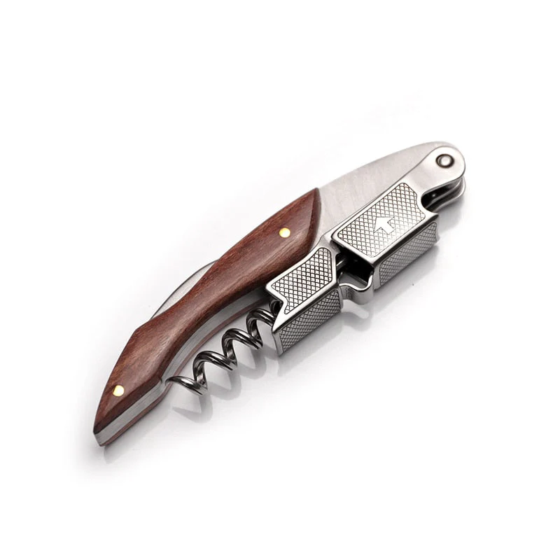 HULIANFU Wine Opener, Professional Waiters Corkscrew, PU Bag, Bottle Opener and Foil Cutter Gift for Wine Lovers - Deanwangkt