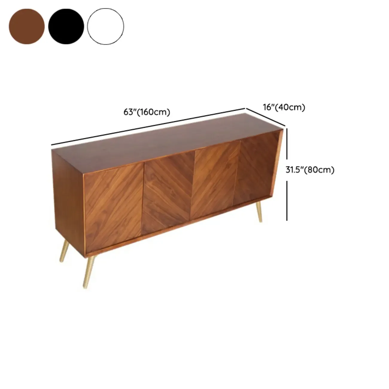 Modern Wood Sideboard Buffet Cabinet