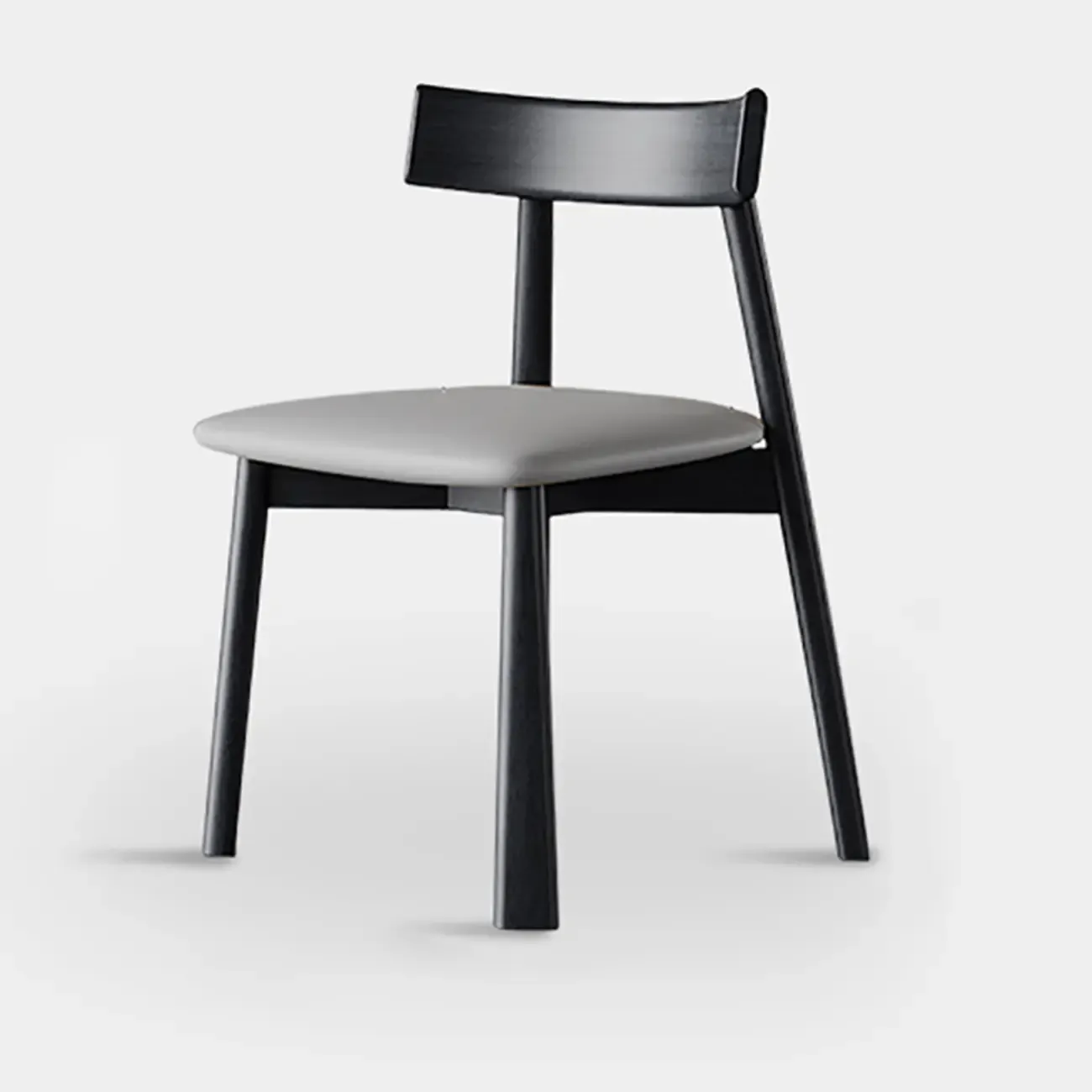 Modern Faux Leather Upholstered Low Back Dining Chair