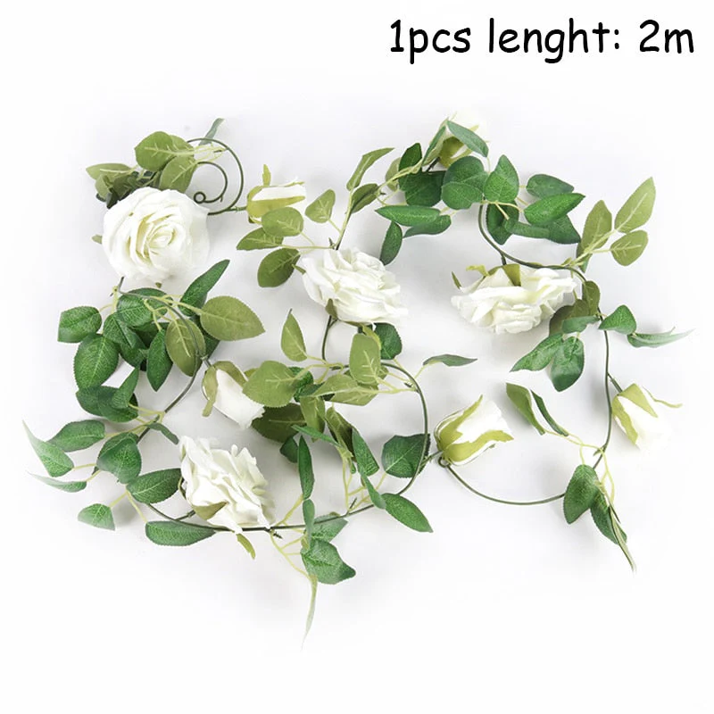 HULIANFU Wedding Decoration 10-40cm Rattan Wreath Metal Hoop Wreath Decor Floral Hoop Christmas Decor for Home Hanging Artificial Flower - Deanwangkt