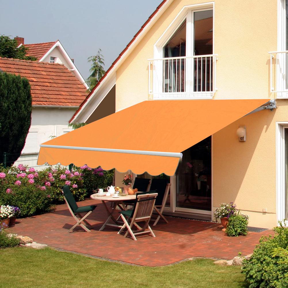 HULIANFU Waterproof Sun Shade Polyester Square Rectangle Shade Sail Garden Terrace Canopy Swimming Camping Hiking Yard Sail Awning - Deanwangkt
