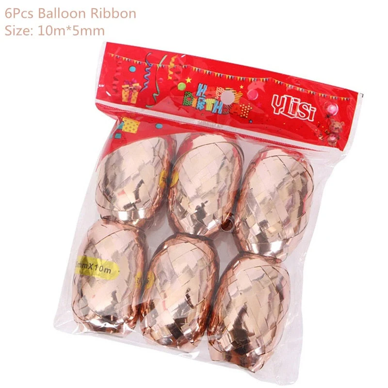 HULIANFU Rose Gold Wedding Birthday Party Balloons Happy Birthday Letter Foil Balloon Baby Shower Anniversary Event Party Decor Supplies - Deanwangkt