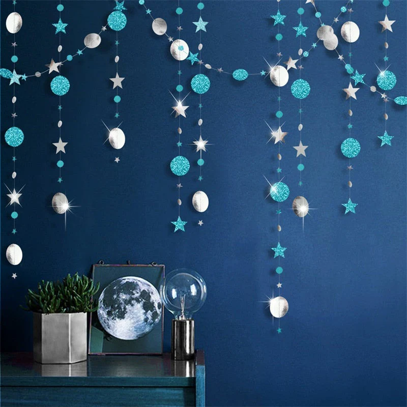 HULIANFU Merry Christmas Decorations for Home 4M Twinkle Star Paper Garland New Year  Noel ChristmasTree Ornaments Kerst  Navidad - Deanwangkt