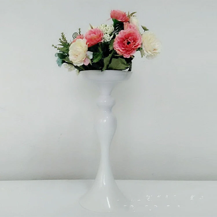 HULIANFU Metal Candle Holders Flowers Vase Candlestick Centerpieces Road Lead Candelabra Centerpieces Wedding porps Christmas decoration - Deanwangkt