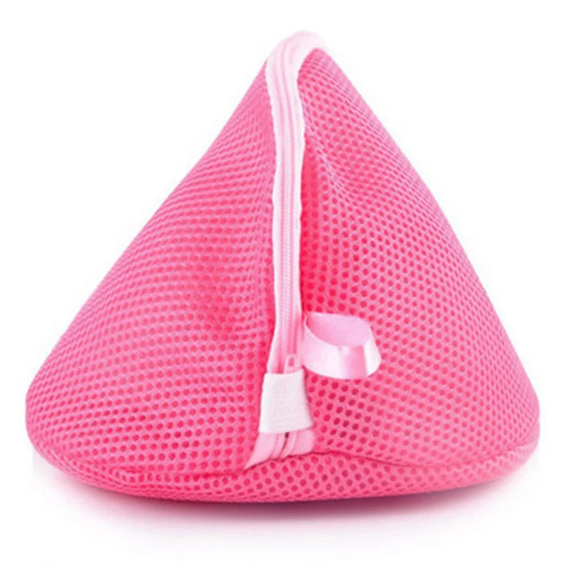 HULIANFU Triangle Bra Wash Laundry Bag Lady Women Bra Underwear Washing Machine Protection Net Mesh Bag Lingerie Hosiery Protect Mesh Bag - Deanwangkt
