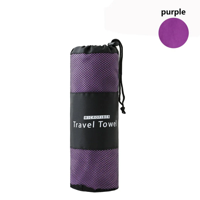 HULIANFU Quick Dry Sports Towel Portable Beach Water Absorbent Sweat-absorbent Outdoor Jogging Swimming Yoga Towels - Deanwangkt