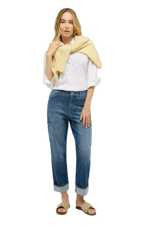 Cargo Jeans Damen Relaxed Fit Alltag Outfit Deutschland Streetstyle Denim