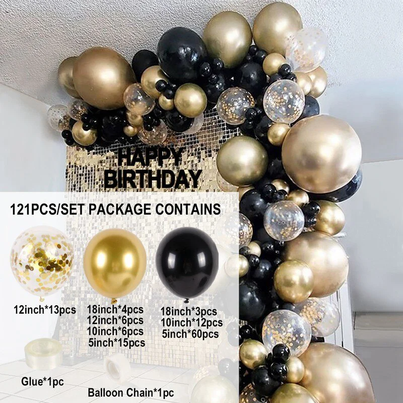 HULIANFU QIFU Macaron Balloons Garland Latex Ballons Arch Happy Birthday Party Decor Kids Adult Wedding Baloon Chain Baby Shower Balon - Deanwangkt