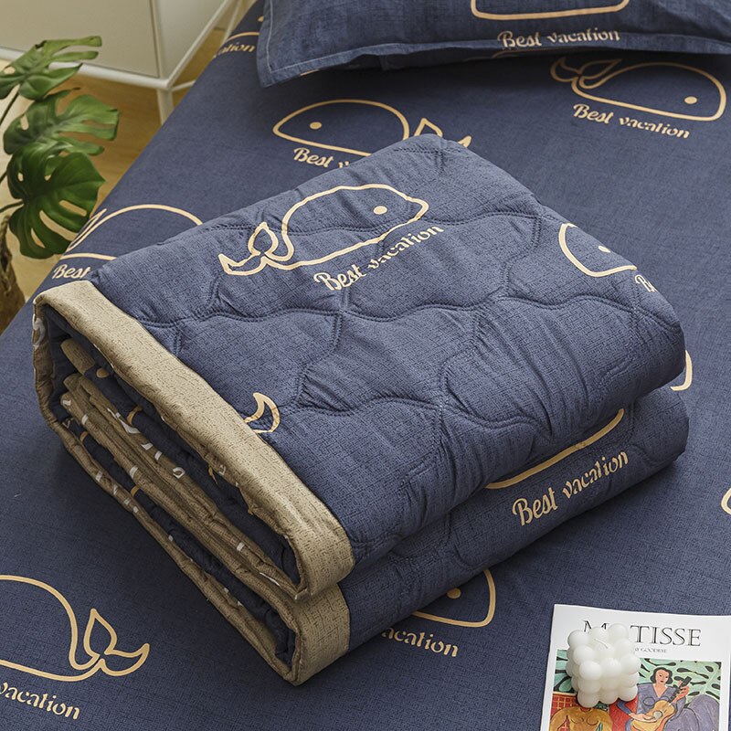 HULIANFU Spring Summer Quilting Quilt Home Air Conditioning Quilts for Adult Kids Washable Soft Cozy Queen Size Comforter Blanket 150x200 - Deanwangkt