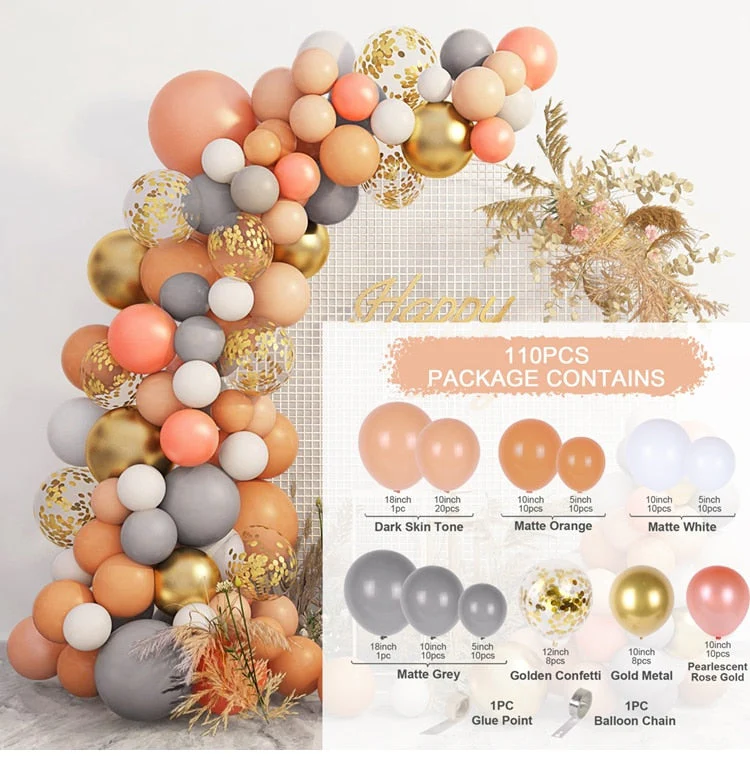 HULIANFU Macaron Pink Balloon Garland Arch Kit Wedding Birthday Party Decoration Kids Globos Rose Gold Confetti Latex Ballon Baby Shower - Deanwangkt