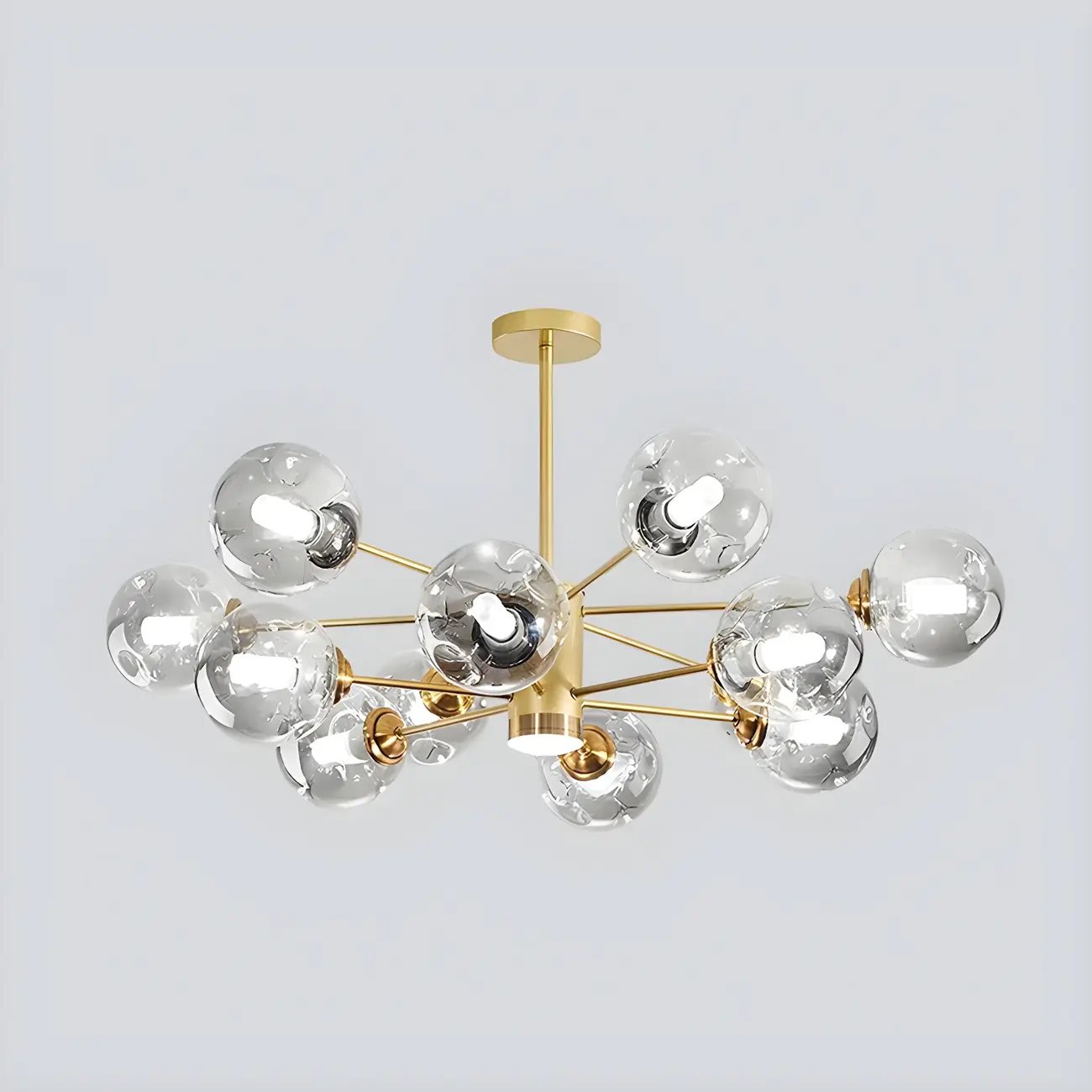 Modern LED Glass Crystal Sputnik Chandelier