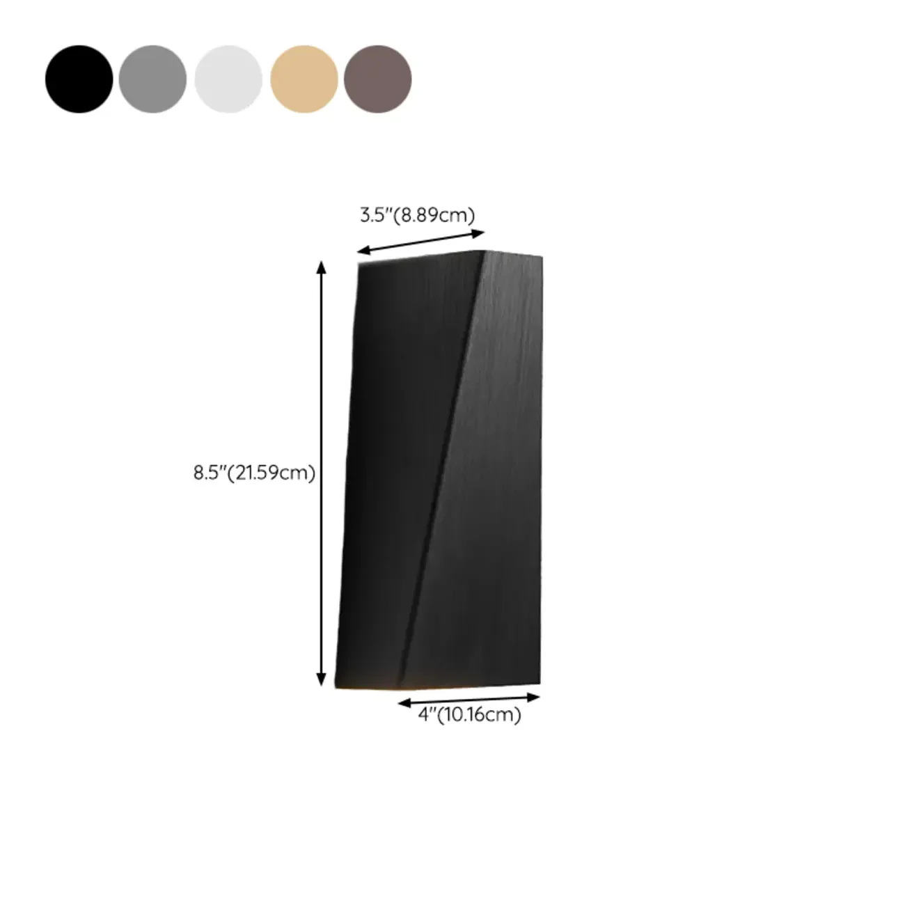 2 Lights Geometric Simple Wall Light Fixture Metal Shade