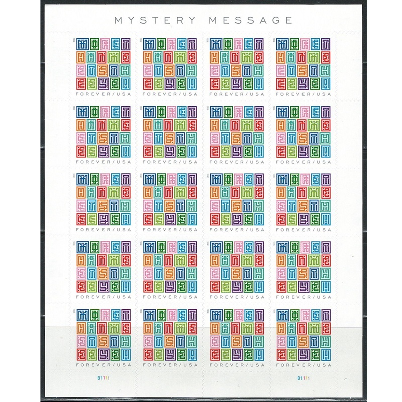 Mystery Message 2021, (Sheet of 20) - TWENTYSTAMPS