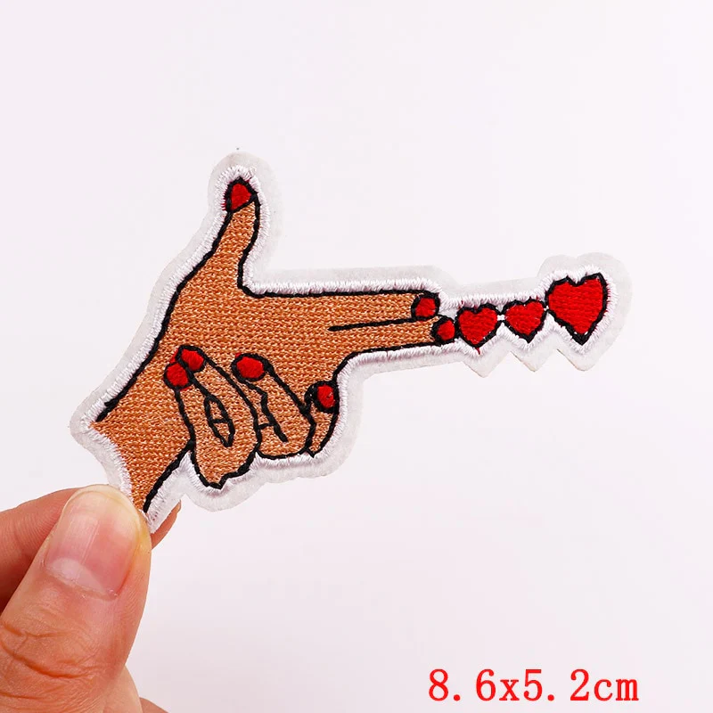 HULIANFU Mushroom Applique Embroidered Patches On Kids Clothes DIY Iron On Patches Cartoon Patches For Clothing Stickers Animal Badges - Deanwangkt