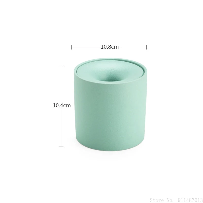 HULIANFU Stoneware ashtray with lid living room coffee table decoration Anti-ash portable ashtray Home Hotel Office Supplies/Gifts - Deanwangkt