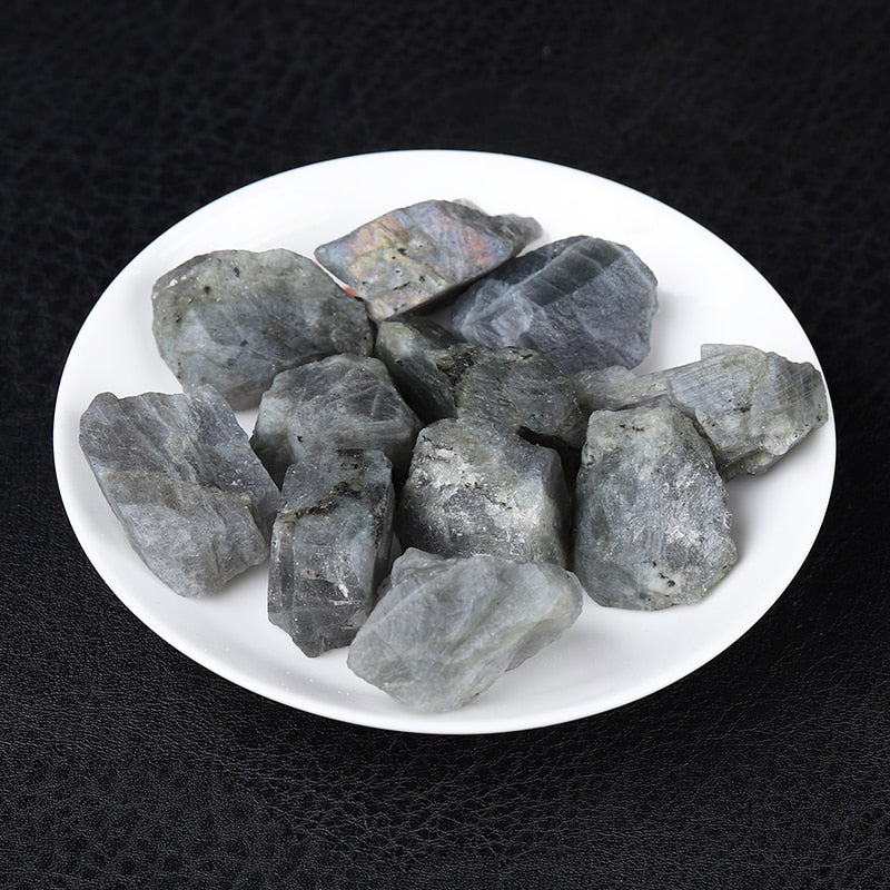 HULIANFU Natural Crystal Quartz Coarse Mineral Specimen, Rose Crystal, Irregular Shape, Rough Rock, Reiki Healing Stone Home Decoration - Deanwangkt