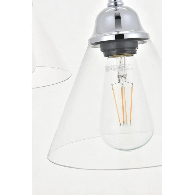 Histoire 5 light chrome Pendant