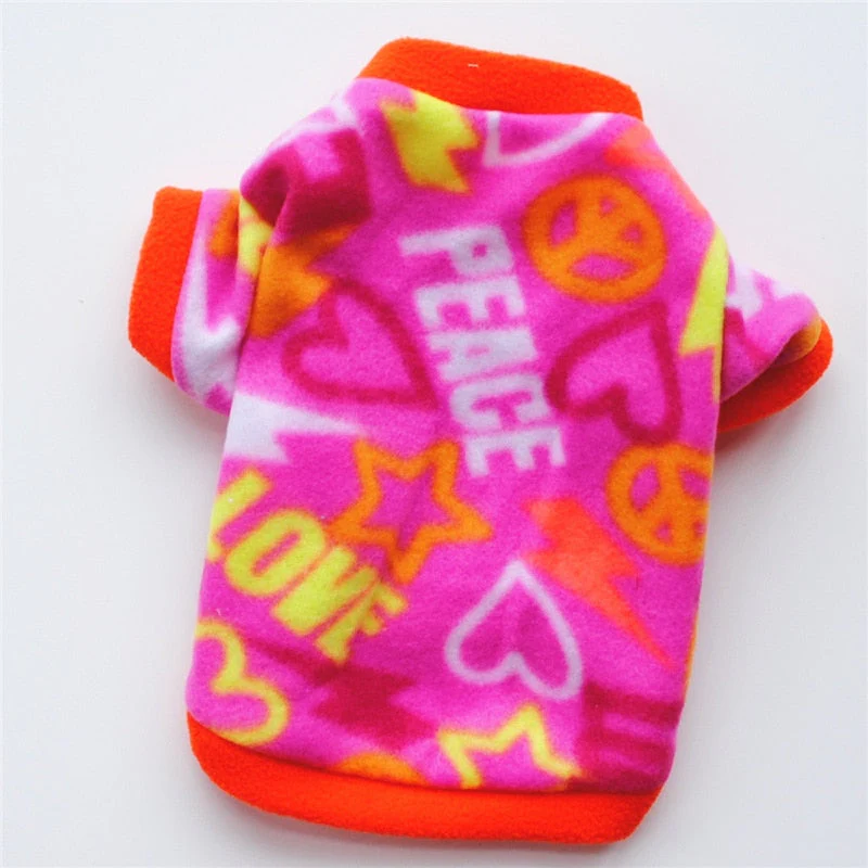 HULIANFU Warm Fleece Pet Dog Clothes Cute Skull Printed Pet Coat Puppy Dogs Shirt Jacket French Bulldog Pullover Camouflage Dog Clothing - Deanwangkt