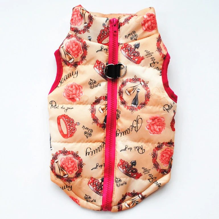 HULIANFU Warm Dog Clothes For Small Dog Windproof Winter Pet Dog Coat Jacket Padded Clothes Puppy Outfit Vest Yorkie Chihuahua Clothes - Deanwangkt