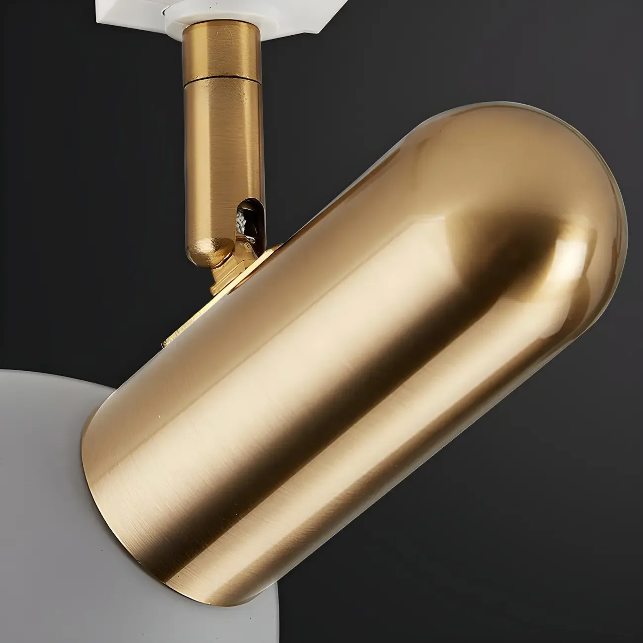 4-Light Modern Metal Dome Shade Slidable LED Track Light