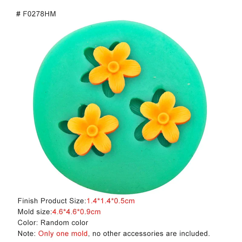 HULIANFU New Mini Flowers Series Silicone Mold DIY Handmade Fondant Cake Baking Chocolate Sugar Cake Tool Resin Polymer Clay Making Mould - Deanwangkt