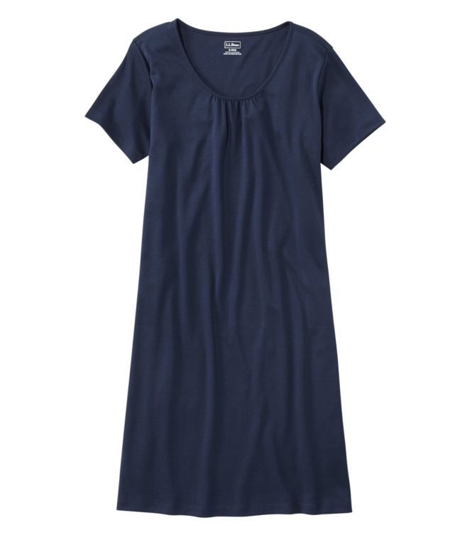 Women's Supima Nightgown, Short-Sleeve